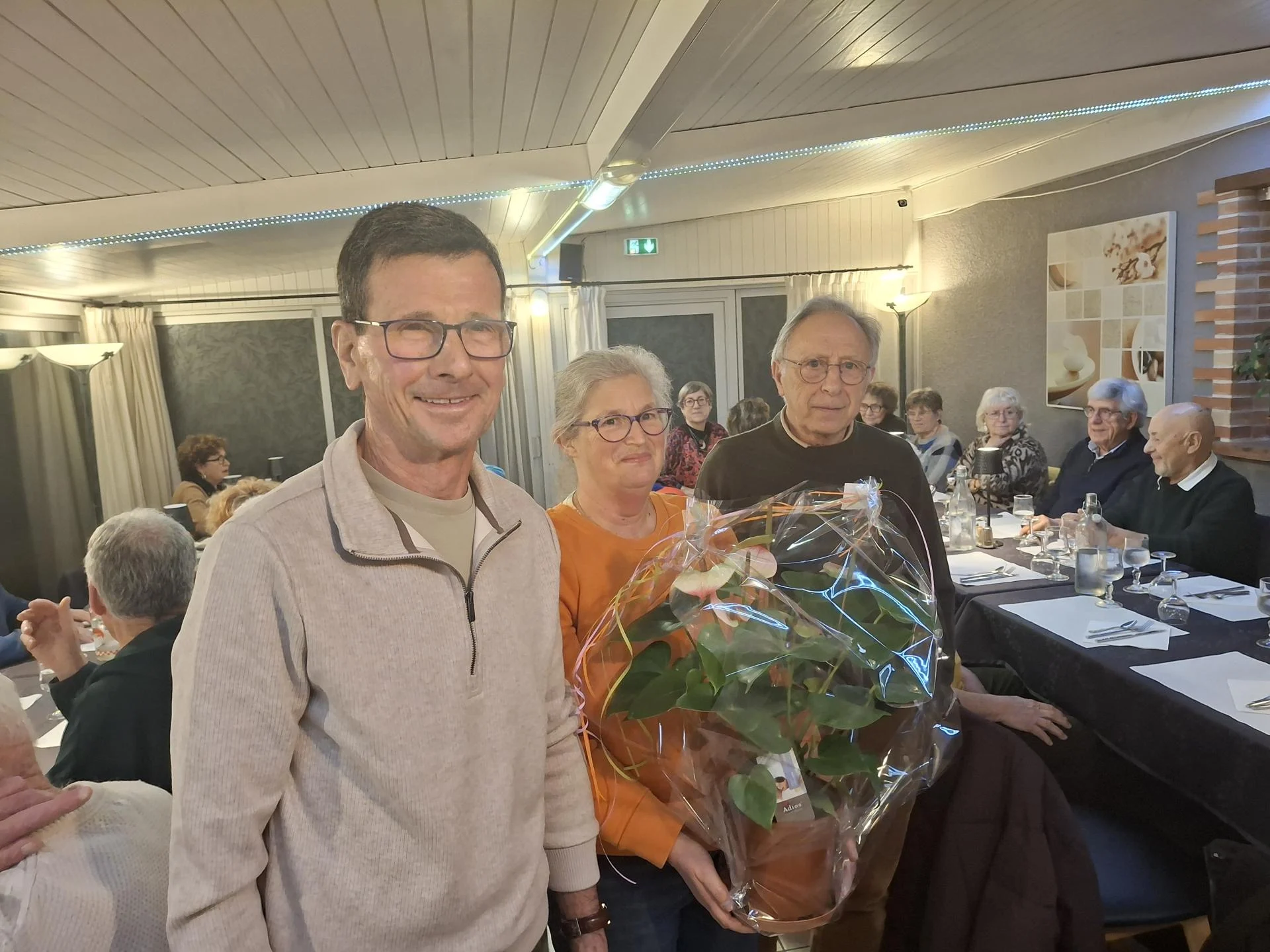 La cheffe et les deux présidents